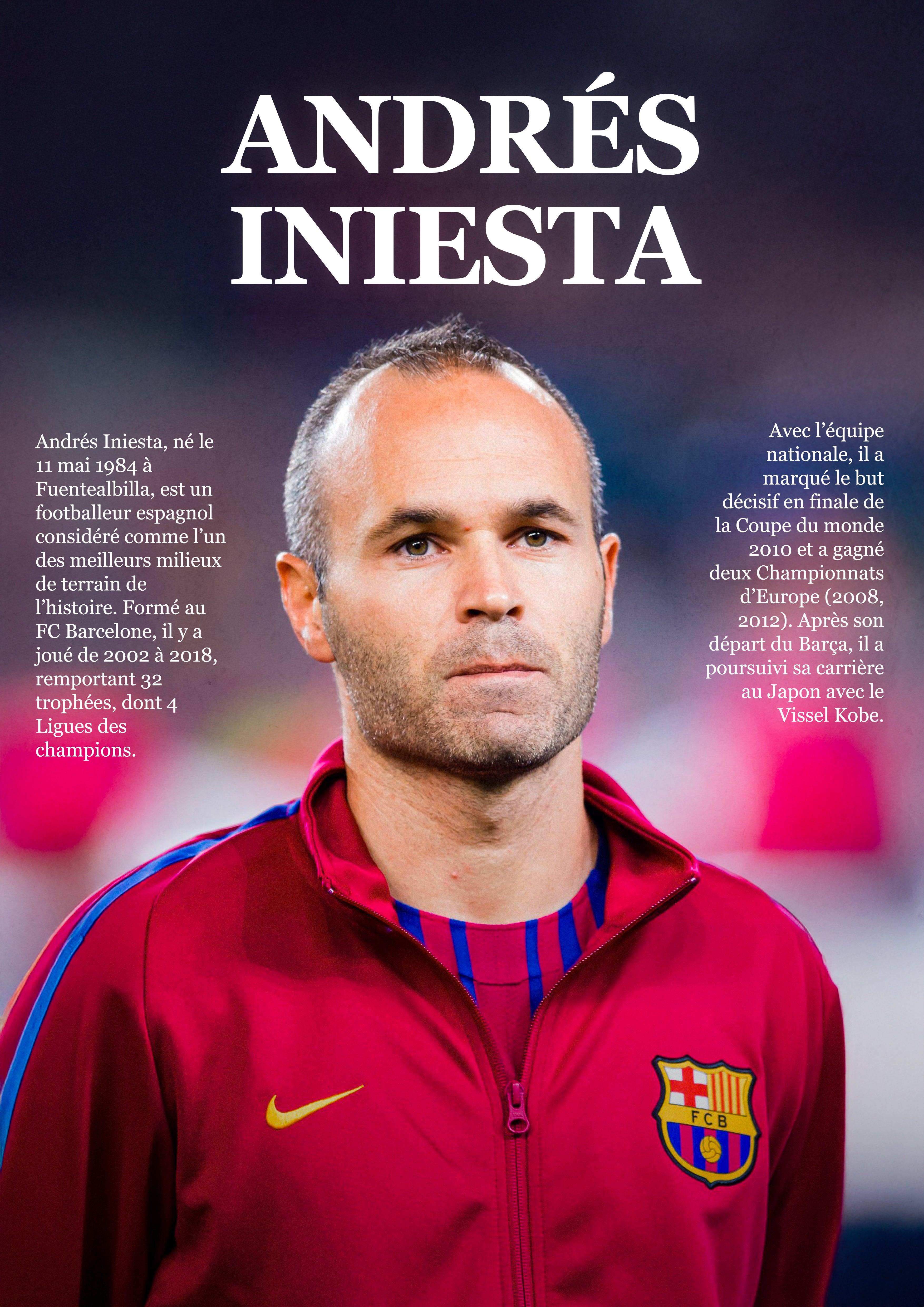 Poster Andrés Iniesta