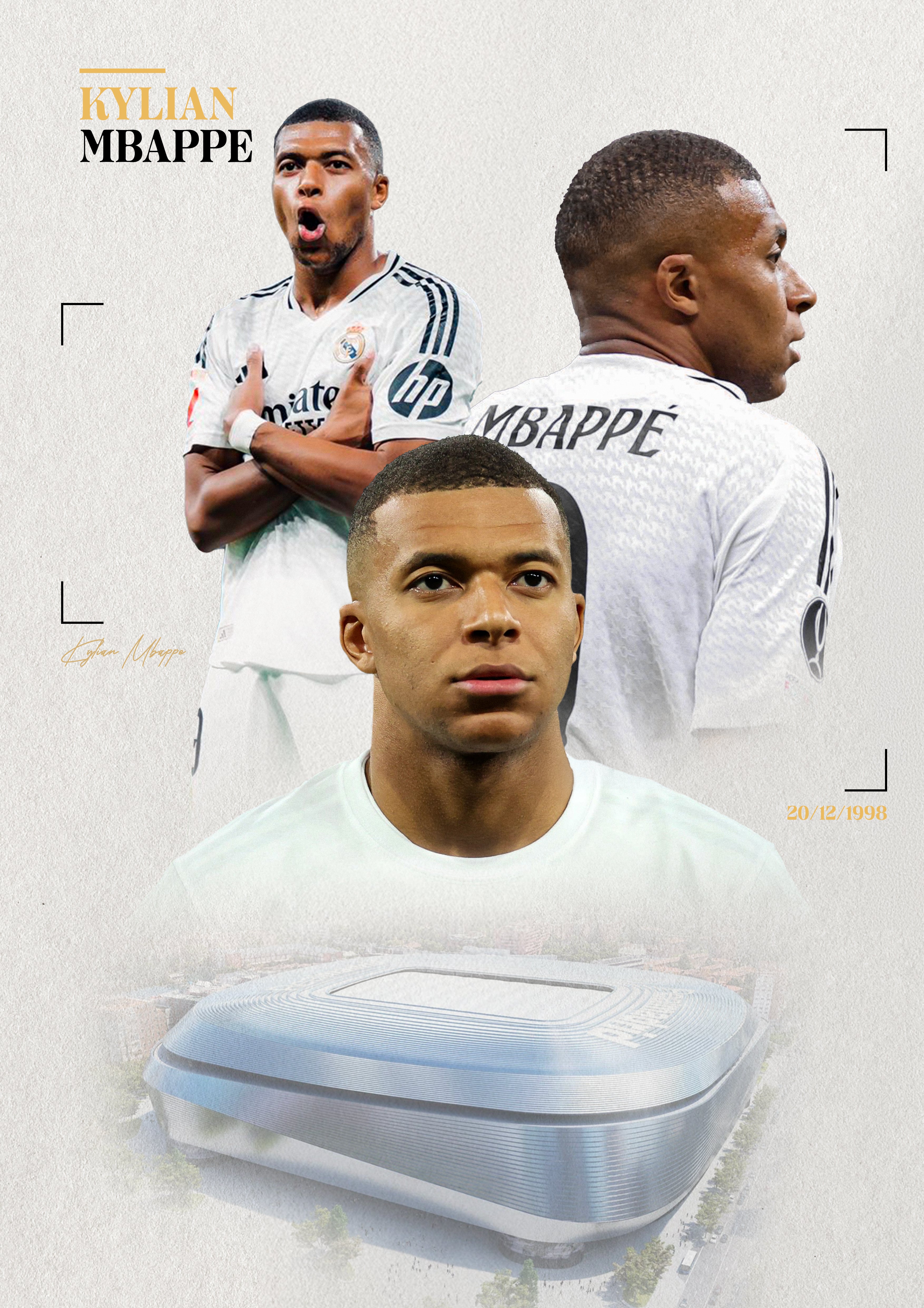 Poster Kylian Mbappé (Real Madrid)